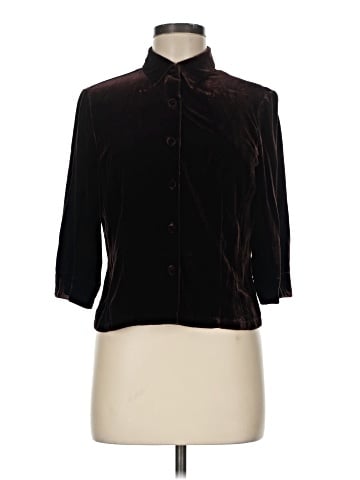 Ann Taylor 3/4 Sleeve Button-Down Shirt (view 1)