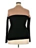 ELOQUII Color Block Black Turtleneck Sweater Size 18 Plus - photo 2