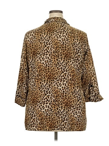 Sara Michelle 3/4 Sleeve Button-Down Shirt (view 2)