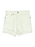 Levi's Solid White Ivory Denim Shorts Size 24 waist - photo 1