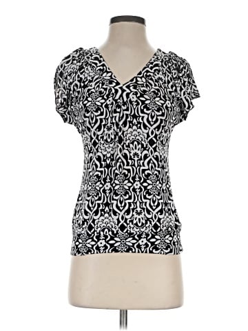 INC International Concepts Short Sleeve Blouse (view 1)