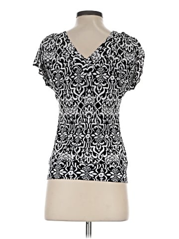 INC International Concepts Short Sleeve Blouse (view 2)