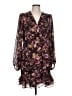 Express Floral Brown Cocktail Dress Size L - photo 1
