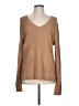 Nic + Zoe Metallic Tan Pullover Sweater Size L - photo 1
