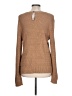 Nic + Zoe Metallic Tan Pullover Sweater Size L - photo 2