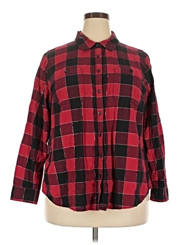 St. John's Bay Long Sleeve Button-Down Shirt (view 1)