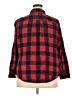 St. John's Bay Plaid Red Long Sleeve Button-Down Shirt Size 2X - photo 2