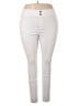 Hue Solid Ivory White Casual Pants Size 2X - photo 1