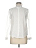 Boho Chic White Long Sleeve Button-Down Shirt Size M - photo 1