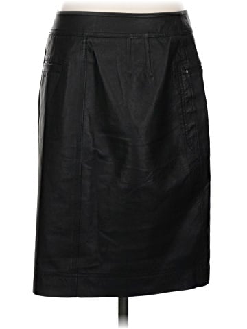 Anne Klein Leather Skirt (view 2)