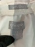 Chico's Solid Ivory 3/4 Sleeve Button-Down Shirt Size M - photo 7