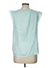 Apostrophe 100% Polyester Teal Sleeveless T-Shirt Size L - photo 2