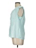 Apostrophe 100% Polyester Teal Sleeveless T-Shirt Size L - photo 5