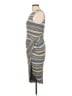 Bailey 44 Stripes Gray Casual Dress Size L - photo 5
