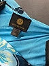 JM Collection 100% Polyester Blue Long Sleeve Blouse Size L - photo 5