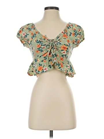 Derek Heart Short Sleeve Blouse (view 1)