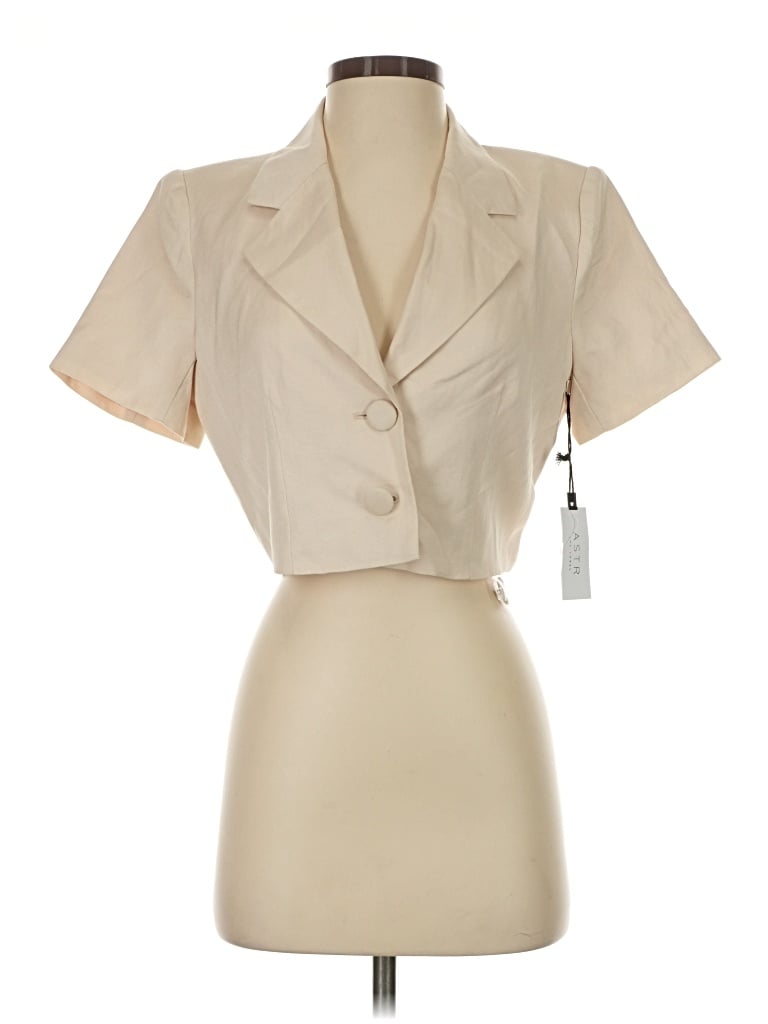 Pre-owned Astr Blazer Jacket In Ivory