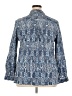 Appleseeds 100% Cotton Paisley Blue Long Sleeve Button-Down Shirt Size 2X - photo 2