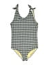 Unbranded Checkered-gingham Yellow One Piece Swimsuit Size 8 - photo 1