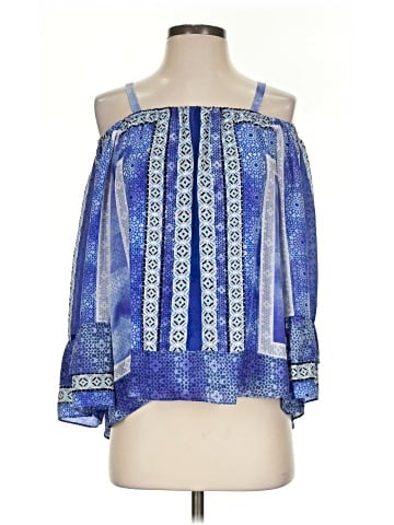 Parker 3/4 Sleeve Silk Top (view 1)
