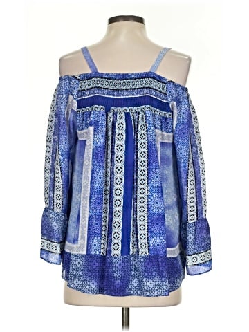 Parker 3/4 Sleeve Silk Top (view 2)
