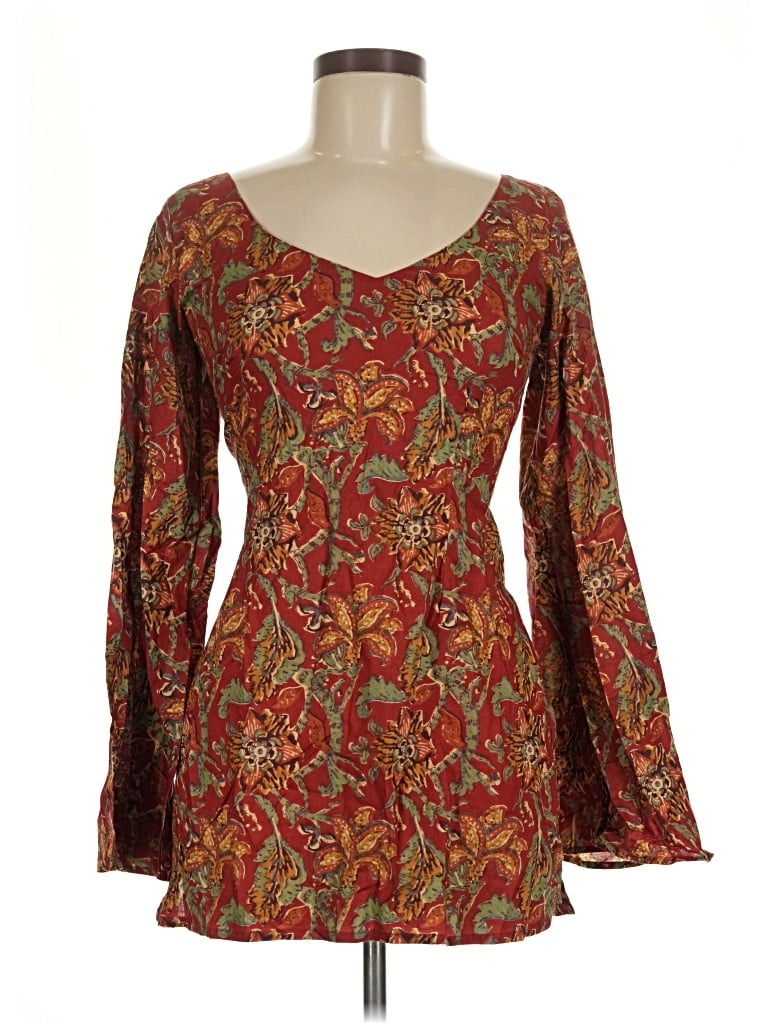 Pre-owned Assorted Brands Casual Dress In Burgundy