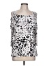 Clara Sun Woo Silver Long Sleeve Blouse Size L - photo 1
