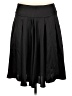 Cache 100% Polyester Solid Black Casual Skirt Size 10 - photo 2