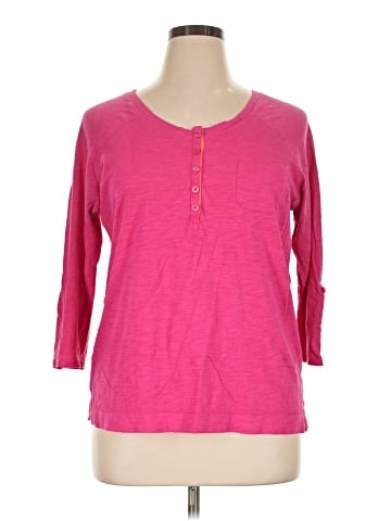 Lane Bryant 3/4 Sleeve T-Shirt (view 1)