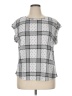 Elle Silver Short Sleeve Top Size XL - photo 1