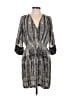 Haven Print Gray Casual Dress Size S - photo 1