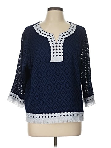 Alfred Dunner 3/4 Sleeve Blouse (view 1)
