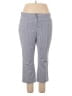 Lands' End Chevron-herringbone Gray Blue Casual Pants Size 16 - photo 1