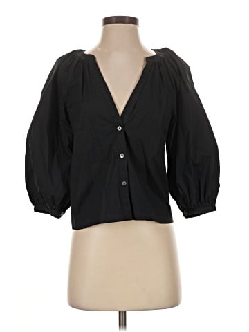 STAUD 3/4 Sleeve Button-Down Shirt (view 1)