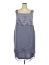 Le Bos 100% Polyester Gray Cocktail Dress Size 20 - photo 1