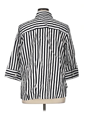 Foxcroft 3/4 Sleeve Button-Down Shirt (view 2)