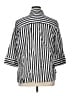 Foxcroft 100% Cotton Stripes Silver 3/4 Sleeve Button-Down Shirt Size 1X - photo 2