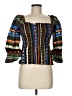 Conditions Apply Blue 3/4 Sleeve Blouse Size M - photo 1