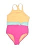 Wonder Nation Color Block Yellow One Piece Swimsuit Size 10 - 12 - photo 1