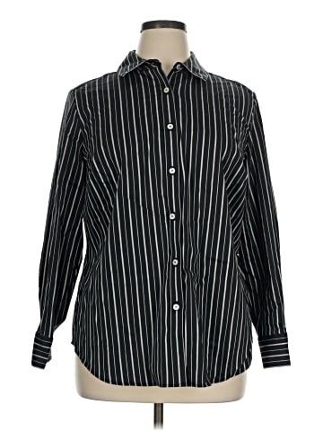 Foxcroft Long Sleeve Button-Down Shirt (view 1)