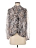 Veronica M. 100% Polyester Silver Long Sleeve Blouse Size S - photo 1