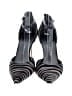 Antonio Melani 100% Leather Zebra Print Animal Print Black Heels Size 9 - photo 2