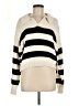 Calypso St. Barth 100% Cotton Stripes Ivory Pullover Sweater Size M - photo 1