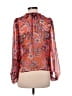 Jessica Simpson 100% Polyester Red Long Sleeve Blouse Size S - photo 2