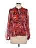 Jessica Simpson 100% Polyester Red Long Sleeve Blouse Size S - photo 1