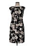 Connected Apparel Floral Black Cocktail Dress Size 8 (petite) - photo 1