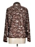Three Hearts 100% Polyester Animal Print Brown Jacket Size L - photo 2