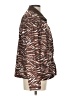 Three Hearts 100% Polyester Animal Print Brown Jacket Size L - photo 4