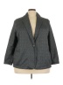 Lands' End 100% Polyester Chevron-herringbone Gray Blazer Size 3X - photo 1