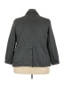 Lands' End 100% Polyester Chevron-herringbone Gray Blazer Size 3X - photo 2